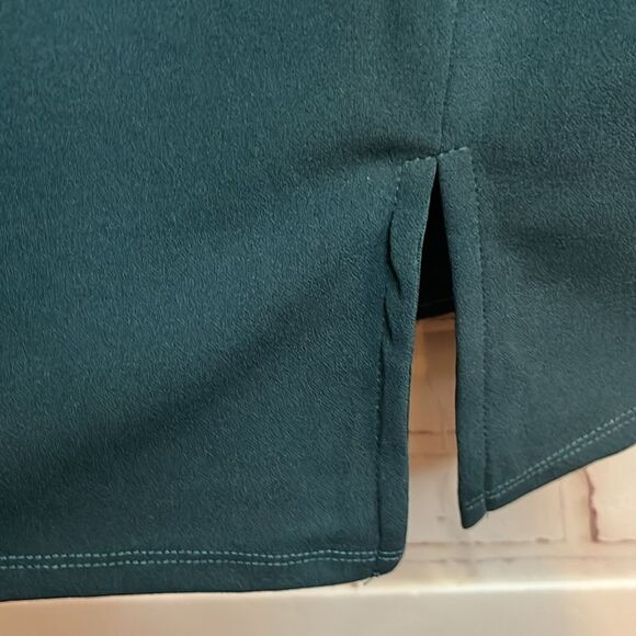 Take Me Anywhere Teal Asymmetrical Bodycon Mini Dress size medium - Picture 3 of 8